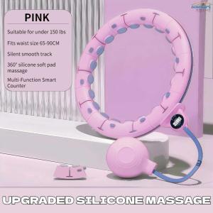 [SG Seller]no drop smart hula hoop 360 silicone massage detachable links fitness waist trainer for fat burning slimming