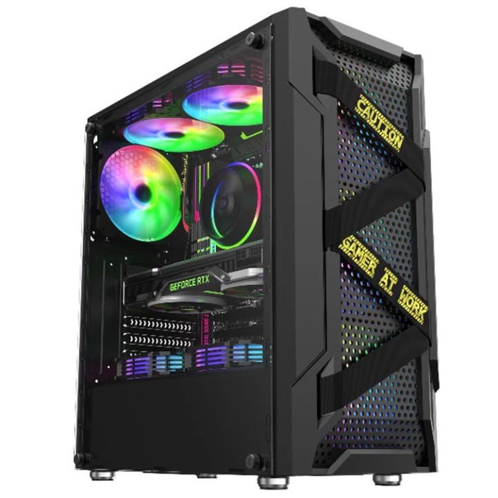 KENLEI KEYTECH T600 Terminator series Mid Tower Gaming Case Tempered ...