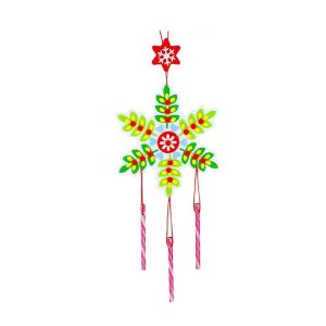FOUNDTWO Handmade Thủ công Bộ Dụng Cụ Cho Trẻ Em Trẻ Em Đồ trang trí Treo Dán Xmas Gió Chuông Giáng sinh Trang Trí Giáng sinh Đồ Chơi Windbell