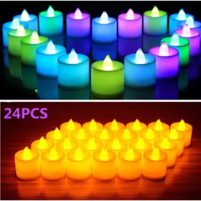 Nến điện tử kèm sẵn pin Huydecor Đèn Led hình nến trang trí Noel Huydecor