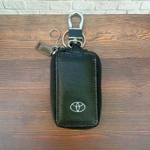 Dompet Stnk Kulit / Dompet Gantungan Kunci Kendaraan Resleting / Dompet Remote Kulit Sapi