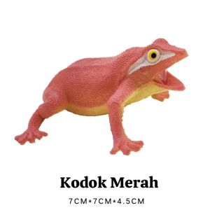 MAINAN EDUKASI HABITAT AMPHIBIA KODOK KATAK UKURAN 7CM WARNA WARNI BAHAN KARET PENCET BUNYI MIRIP ASLI