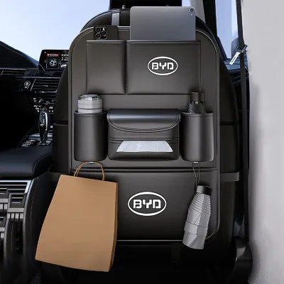 1 cái túi đựng đồ treo ở ghế sau ô tô với ngăn để cốc hộp đựng khăn giấy tự động túi lưu trữ bìa ghế xe hơi tấm bọc bảo vệ phía sau cho toyota isuzu haval honda nissan mitsubishi mazda audi lexus mg