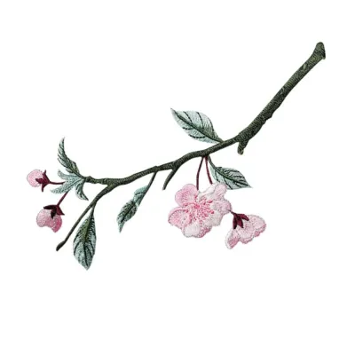WAYNEG Iron on Begonia Flower Embroidery Patches Handmade DIY Crafts Clothes Appliques Clothes Accessory Chinese Style Clothes Sticker Sewing