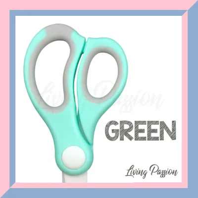 (MSIA READY STOCK) Baby Ceramic Food Safe Cutting Scissors Kitchen Food Scissors with Case & Cover 3 pieces Gunting Bayi Seramik