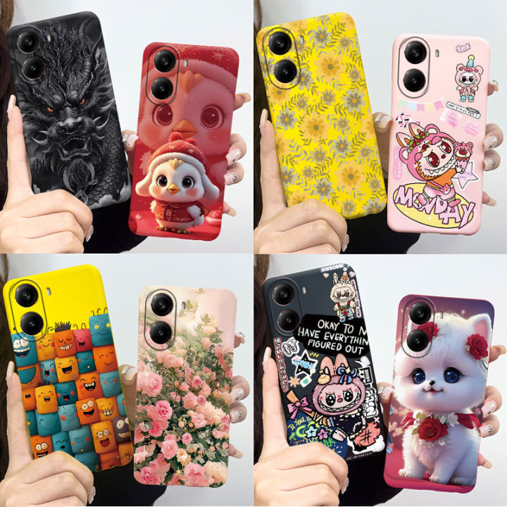 For Xiaomi Poco X7 Pro Lovely Labubu Cat Dragon Pattern Silicone Soft ...