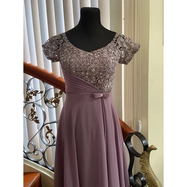 Mauve mother of the best sale bride gown