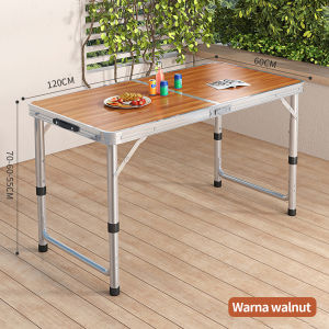 Elegan Home Meja Tengah Jualan Bazar Lapak Cafe Anti UV Kokoh Warna Warni Bagus Koper Camping
