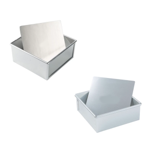 Easy Demold Square Cake Dessert Molds Nonstick Square Cake Rings Moulds with Removable Base for Easily Baking