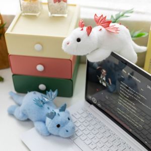 VERIDIAI Chất liệu mềm mại Búp bê Rồng Bay Nhỏ Thiết kế dễ thương Vải nhung Đồ chơi nhồi bông khủng long Đồ chơi đồng hành 28cm Gối búp bê khủng long mô phỏng Quà tặng trẻ em