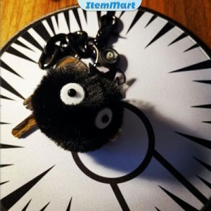 ItemMart Small Briquettes Keychain Pendant Hayao Miyazaki Spirited Away Girl Cute Elf School Bag Chain