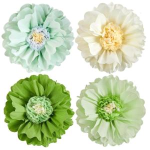 4Pcs Paper Flower Balls 50cm Large Tissue Paper Balls Flower Balls Decorations for Wedding Backdrops Baby Showers