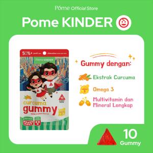 Pome Kinder ( Curcuma Gummy For Kids - Suplemen Vitamin Anak Ekstrak Temulawak ) isi 10
