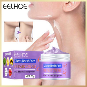 Eelhoe Chest Neck & Face Repair Cream Whitening Moisturizing Nourishing Wrinkle Lifting Firming Pores Day And Night Anti-aging Remove Wrinkles Moisturizing Facial Serum Skin Care(30g)