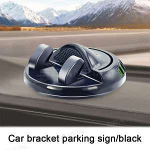 SEAMETAL Car Phone Holder Multi-Functional ABS Dashboard Navigation 360 Rotation Parking Number Plate Stable Anti-Slip Holder