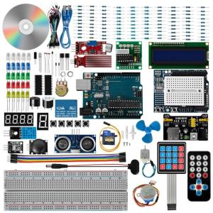 DIY Super Starter Kit for SET R3 Breadboard UN-R3 Control Board LED Diodes Resistors LCD1602 RFID-module- Over 50 Kinds