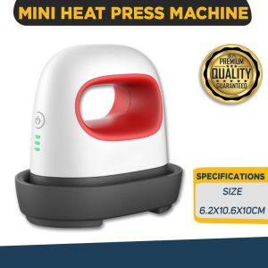 2 In 1 Mini Heat Press Machine 11.5cm X 6.5cm And Iron