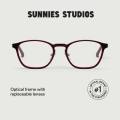 Sunnies Studios Optical Frame Columbus (Eyeglasses for Men and Women with Free Replaceable Lens). 