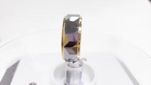 8mm Tungsten Steel Black Gold Silver Plated Ring for Men.AutoMaxion