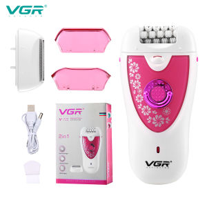 VGR Electric Epilator Women  Rechargeable Electric Shaver Whole Body Available Painless Depilat Female Hair Removal Machine 722