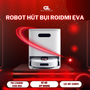 robot Roidmi EVA - Tự giặt giẻ Tự đổ rác