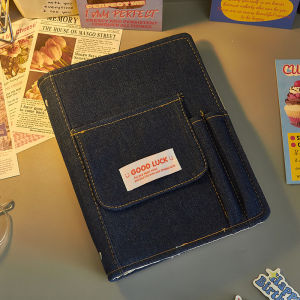[HY] Buku Nota Diari Kulit Jeans Tebal Jeans Cover Diary Book Notebook Thick Cover Student Office Stationery Christmas 布面y2k牛仔手账本记事本