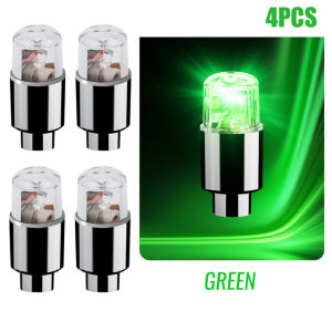 2/4Pcs Phổ Bánh Xe LED Ánh Sáng Xe Máy Xe Đạp Neon Van Cap Đèn Lốp Hub Nhấp Nháy Nhiều Màu Sắc Đèn Đêm Bóng Đèn Neon Trang Trí Nội Thất