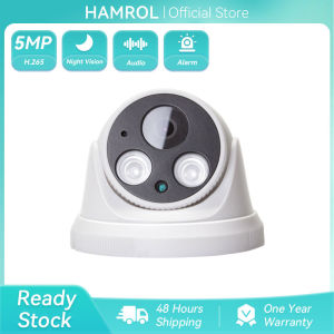 Hamrol H.265 5MP 3MP 2MP POE 48V IP Camera Internal Microphone Night Vision Video Surveillance CCTV Security Camera P2P Xmeye