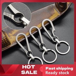 🚚【Local Express Delivery】🚚 Titanium Buckles EDC Outdoor Tool Titanium Alloy Keychain Tiranium Buckle Key Ring Car Accessories Keychain Pendant Gift For Man