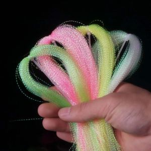 ZHENGTIAN Flies Accessories Diy Material Hook Decorating Flies Decorating Fly Fishing Silk Fly Tying Line Crystal Shinin Silk Twisted Strand Lure Decoration Line Assist Hook Tying