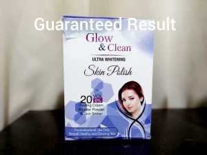 Glow And Clean Ultra Whitening Skin Polish for instant Glow and white 3in1 Set ( Made in Pakistan)