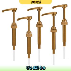 SHNGki 1 5Pcs Cà Phê 750Ml Dispenser Syrup Bơm Màu Đen Chất Lỏng Dispenser Cho Syrup 10Ml Chai Nước Trái Cây Dispenser Bơm