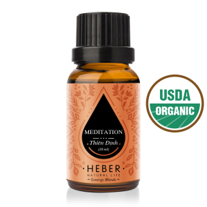 Tinh Dầu Thiền Định - Meditation Blend Essential Oil Heber Natural Life 100% Thiên Nhiên Nguyên Chất Xông Thơm Phòng Hương Dịu Nhẹ