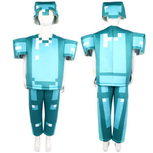 Halloween minecraft Diamond Armor cosplay Game Same Role Performance Wear My World