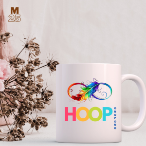 Ly Sứ Thanh Tẩy - Cốc sứ trắng in biểu tượng thanh tẩy Hooponopono - Cleaning Mugs dung tích 330ml