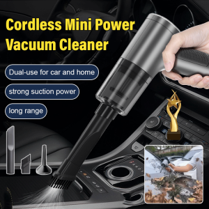 4-In-1 Automatic Vacuum Cleaner Wash Blow Charge And Pump Mini Cordless Portable Rechargeable Car Vacuum Cleaner Handheld Blower Lightweight Strong Suction Duster Home