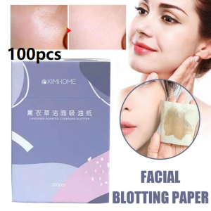 Facial Oil-Absorbing Paper 100 Pieces Portable Removable Fragrance Oil-Absorbing Facial Paper