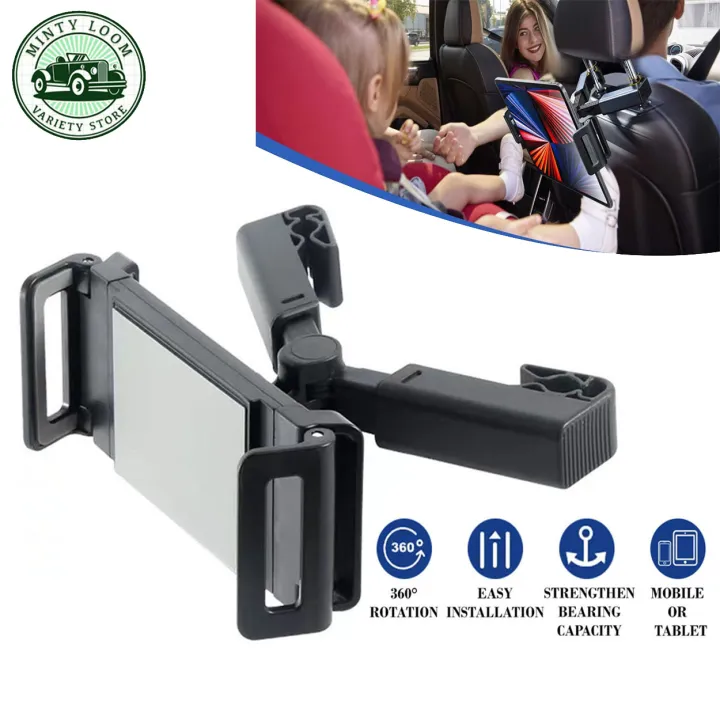 Q1 Double Extendable Stick 360 Rotation Car Headrest Mobile/Tablet Mount  Holder Mount Road Trip For Kids Adults Fits For All Cars Lazada PH