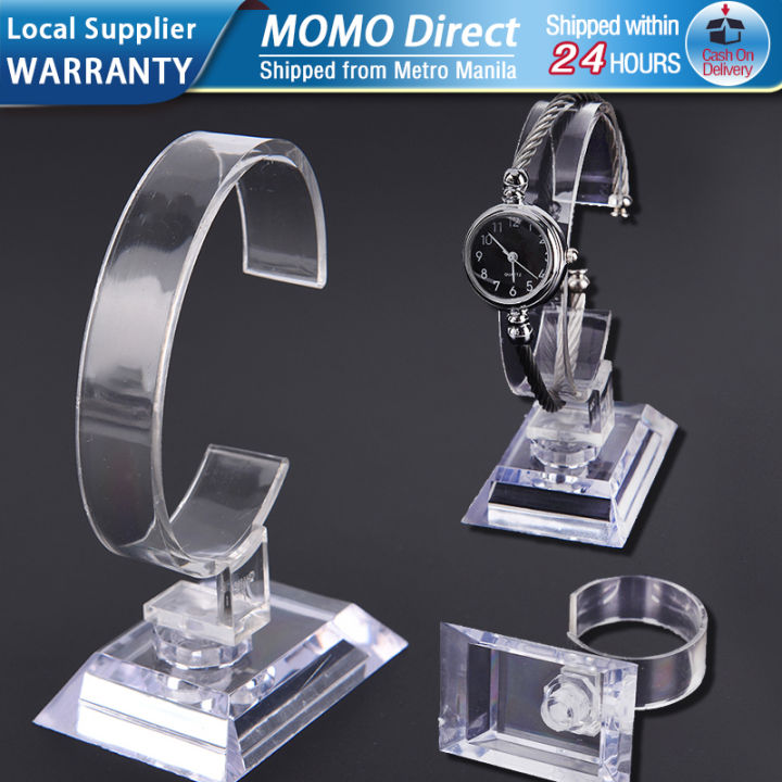 Acrylic Watch Display Holder Rack Transparent Arc-shaped Bracelet Watch ...