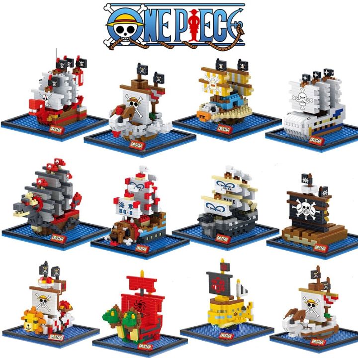 One Piece Pirate Ship Assembly Buildding Blocks Bricks Toys Luffy