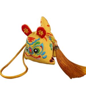 MIKE DUNBAR Embroidery Craft Five Tiger Sachet Ancient Safety Dragon Boat Festival Sachet Easy to Use Handicrafts Embroidery Car Pendant Dragon Boat Festival