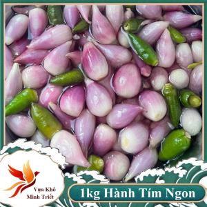 1kg Hành Tím Muối Giấm Chua Giòn Rụm Ngọt Thơm Làm Mới Mỗi Ngày - VỰA KHÔ MINH TRIẾT