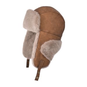 QUEEN Thickened Faux Fur Pilot Cap Outdoor Windproof Ski Pullover Cap Casual Fluffy Winter Earflap Hat Winter