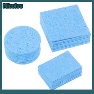 [Nicoles] ฟองน้ำบัดกรี10ชิ้นสำหรับหัวเชื่อมบัดกรีบัดกรี BGA เครื่องมือทำความสะอาดหัวเชื่อม