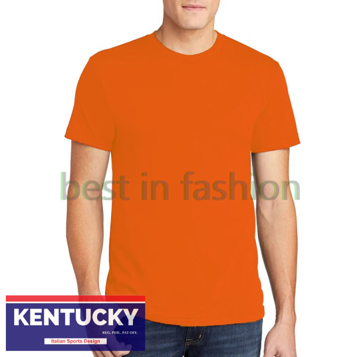 Kentucky Plain Color Orange T-Shirt Round Neck for Adult (Unisex