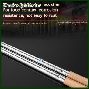 Deeke 1 đôi đũa inox Đũa dài nấu mì chiên sâu lẩu Trung Quốc đũa kim loại tái sử dụng