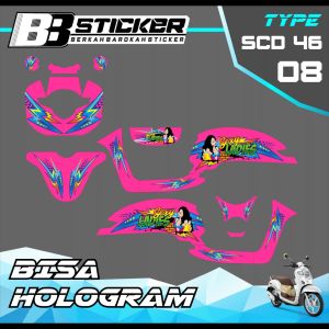 Decal Scoopy BISA HOLOGRAM Full Body Full Block Dekal New Fi 2017 2018 2019 Scd 46