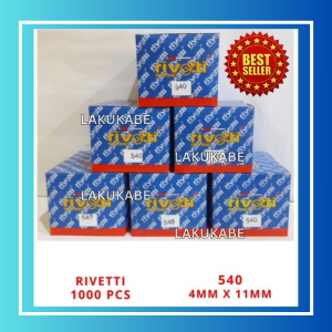 Paku Rivet Rivetti 540 4mm x 11mm Blind Rivet 1 Dus Isi 1000 Pcs