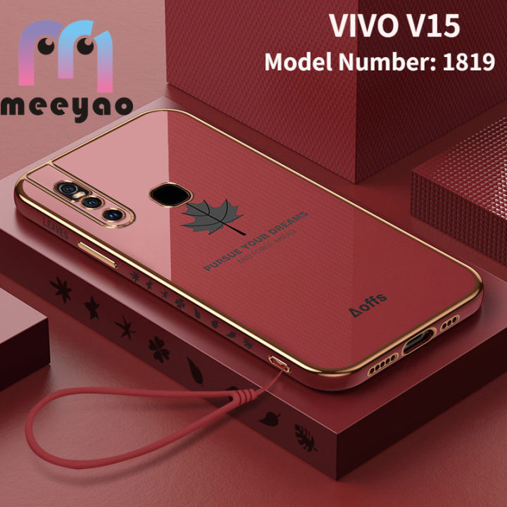 Case VIVO V15 New Design Maple Leaf Soft Phone Case For VIVO 1819