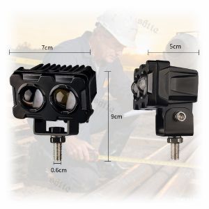 MOFOX B2 40W Mini Driving Light – Dual-Color Hi/Lo Beam LED Waterproof Motorcycle Light